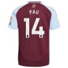 Original Fußballtrikot Aston Villa Pau 14 Heimtrikot 2024-25 Für Herren